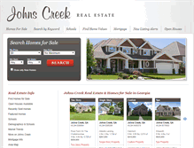 Tablet Screenshot of johnscreek-realestate.com